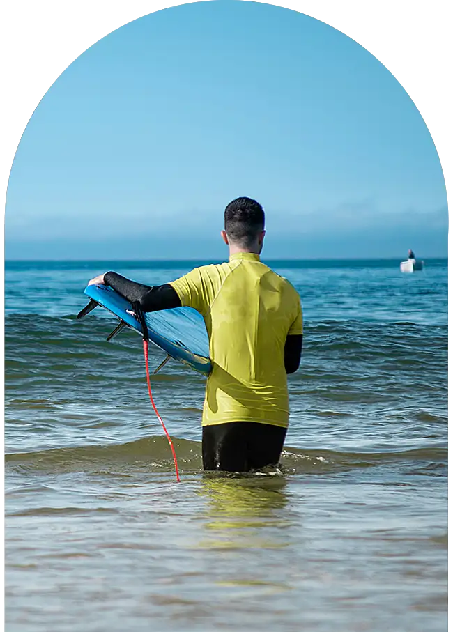 Beginner surf lesson on Essaouira beach