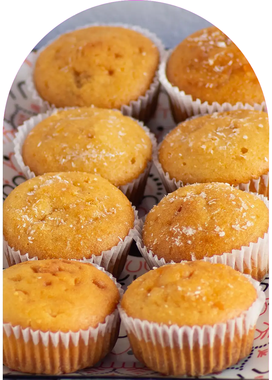 Close-up of homemade pastries